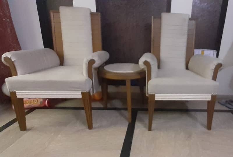 Pure Wood Chair Set For Sale 2
