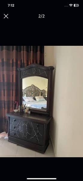 King Size Bed, Two Side Tables, Dressing Table 1