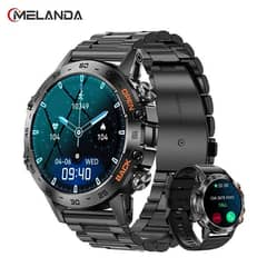 MELANDA Steel 1.39" Bluetooth Call Smart Watch Men Sports Fitness 0