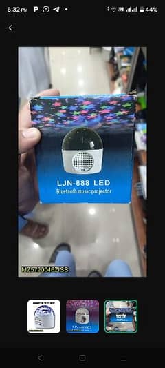 Bluetooth Music projector LED Light