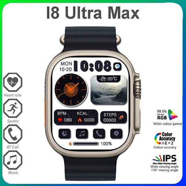 I8 Ultra Max 1.75 Inches HD Display Series 8 5