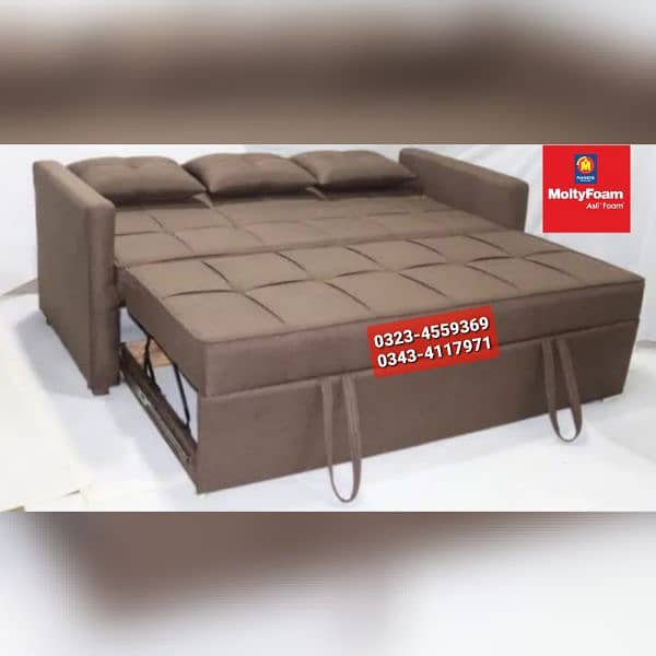 Molty double bed sofa cum bed/dining table/stool/Lshape sofa/chair 4