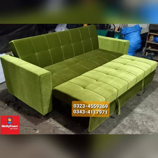 Molty double bed sofa cum bed/dining table/stool/Lshape sofa/chair 9