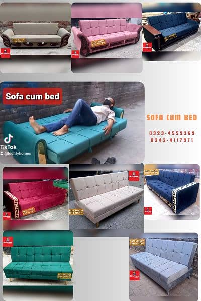 Molty double bed sofa cum bed/dining table/stool/Lshape sofa/chair 10