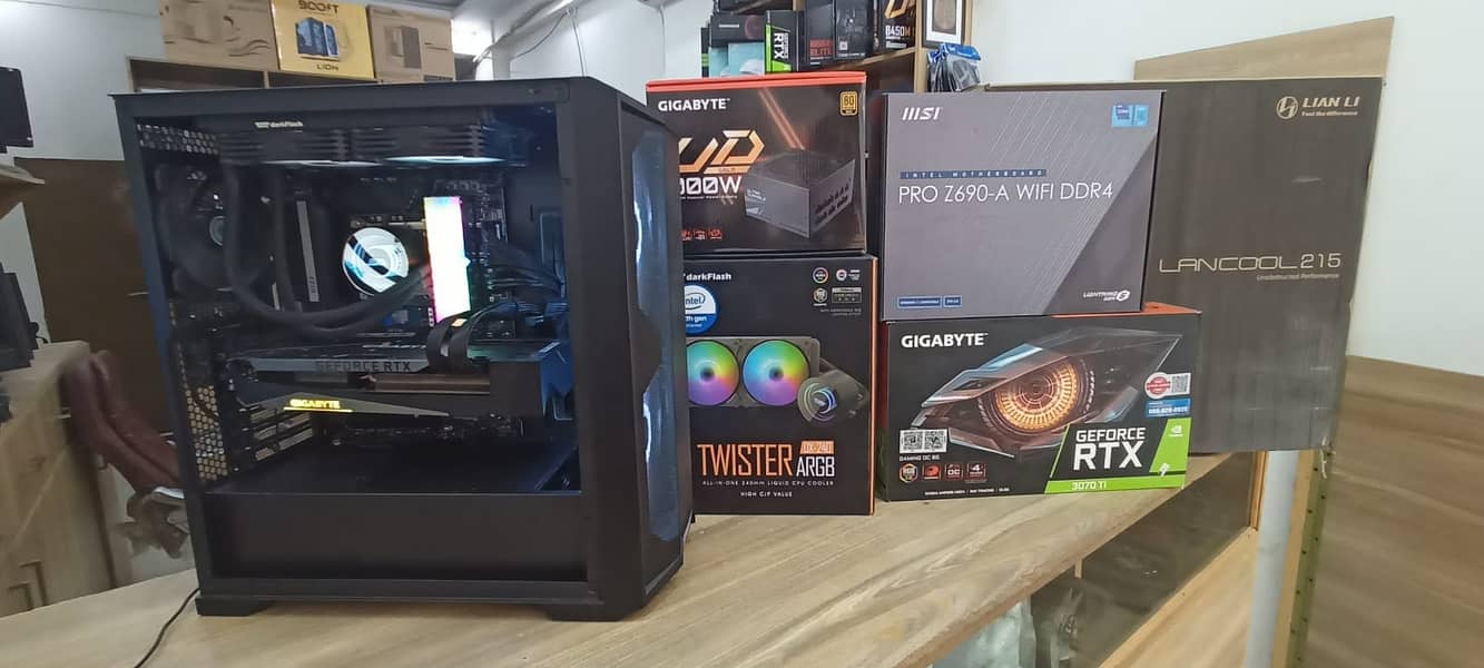 MSI PRO Z690 CORE I7-12700K 12TH GEN WITH RTX 3070TI GIGABYTE BUILD 1