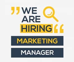 We are hiring a marketing manager