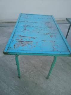 3 steel table Rs 5500 Each