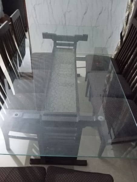 Dining Table with 8 Chairs / Glass Dining Table 1