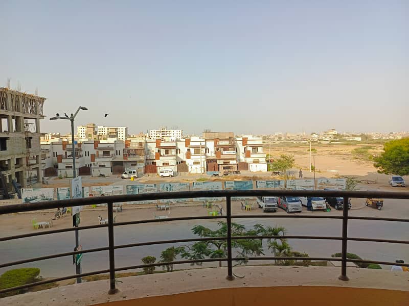 2bed DD extra Land flat Available for Sell in saima Arabian villas 3