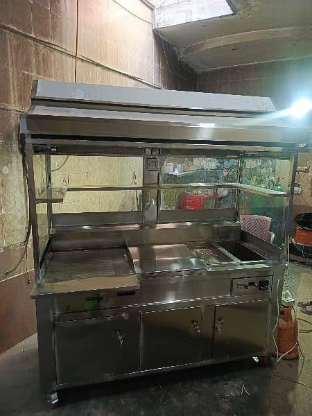 Fast food counter ss Food grade (18) gauge 16 litre fryer 16 gauge 16