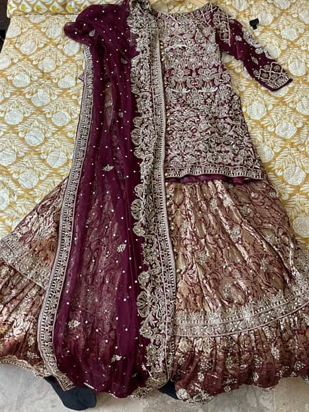 Bridal Heavy Farshi Lehnga (worn only for trial) 2