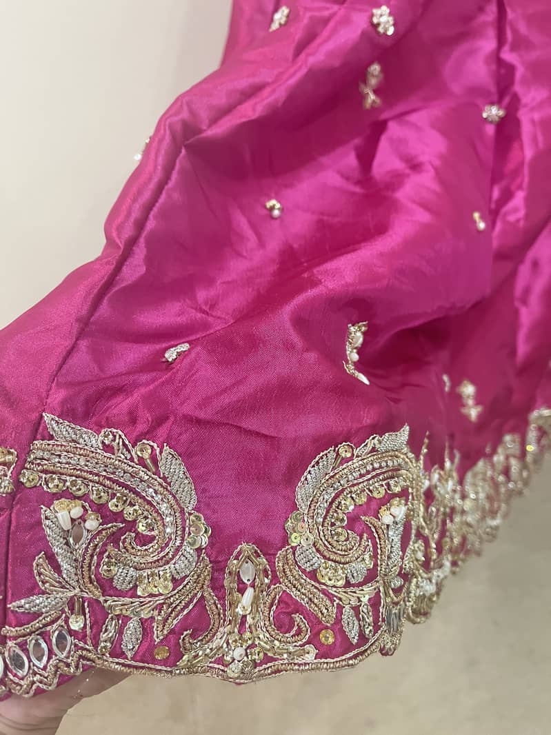 Fully embellished Lehnga choli with Cape for sale 3