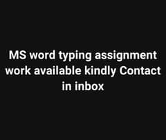 online assignment typing work available