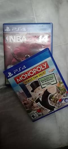 *2 FOR 1* PS4 MONOPOLY FAMILY FUN PACK GAME + NBA 2K14 PS4 DISC