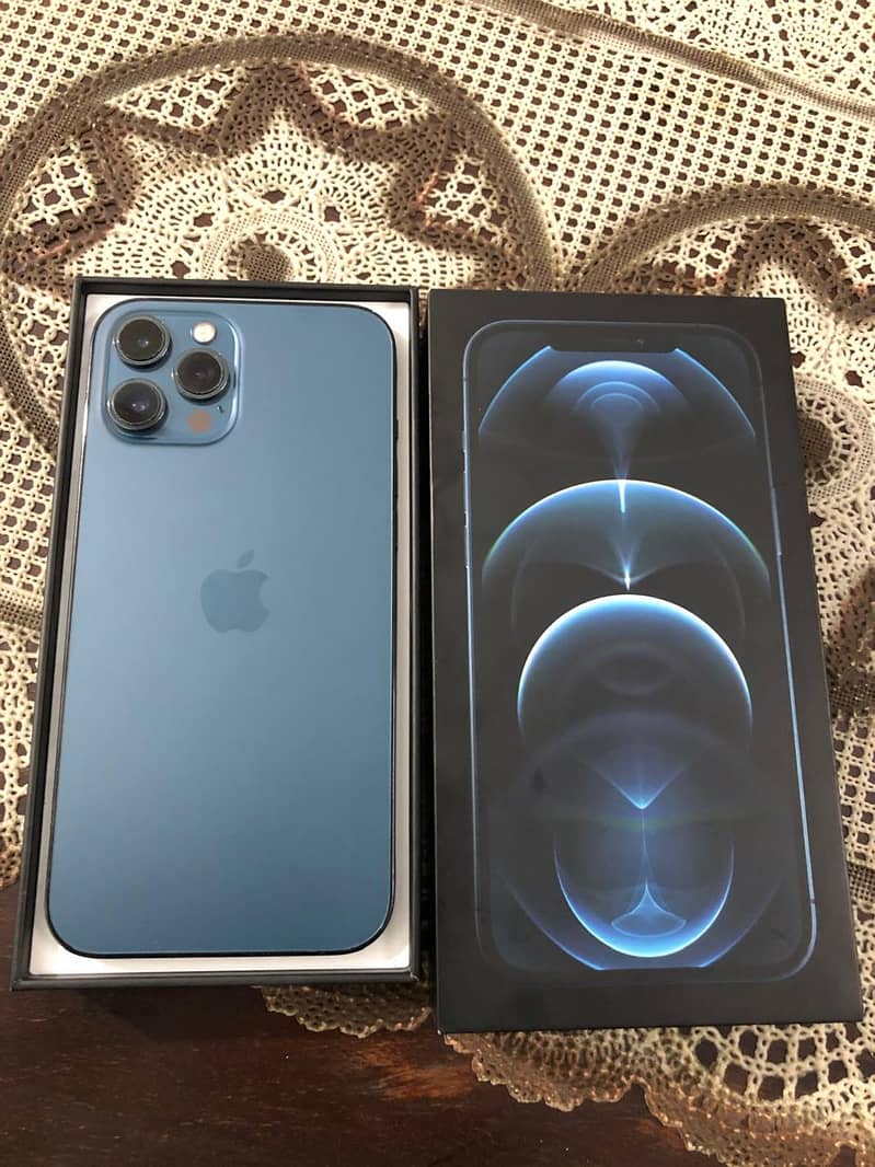 I PHONE 12 PRO MAX PTA APPROVED 10 BY 10 with original box 0