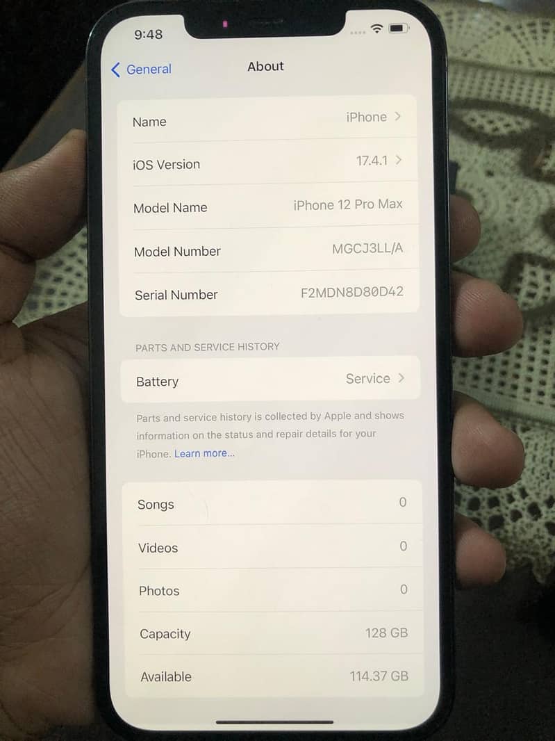I PHONE 12 PRO MAX PTA APPROVED 10 BY 10 with original box 10