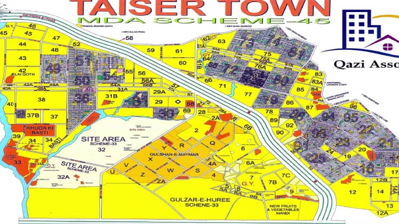 120 Square Yards Taiser town sector 11 vip location main road 0