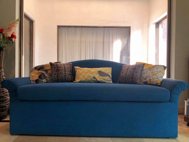 Blue sofa set 8