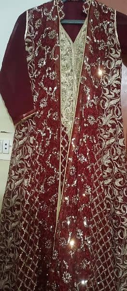 full embroidery dress wd trouser nd dupatta 2