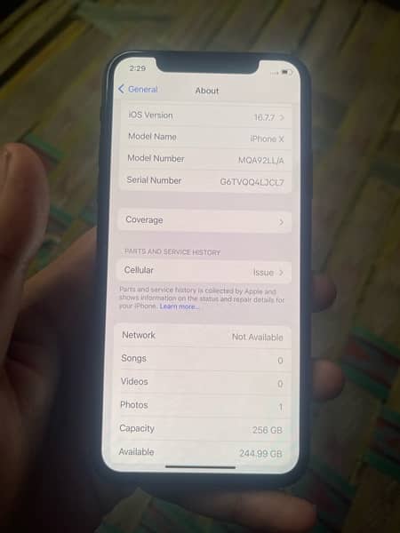 iphone x 256gb bypass 10/10 genuine 6