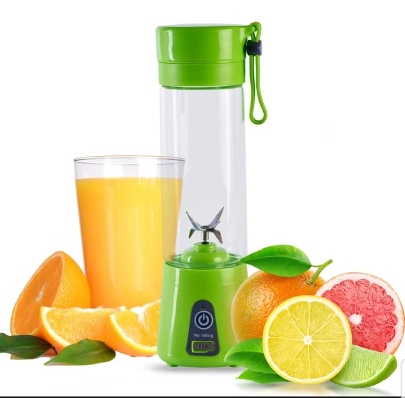 Juicer Machine 4 Blades Electric Blender Mini Portable Rechargeable 1