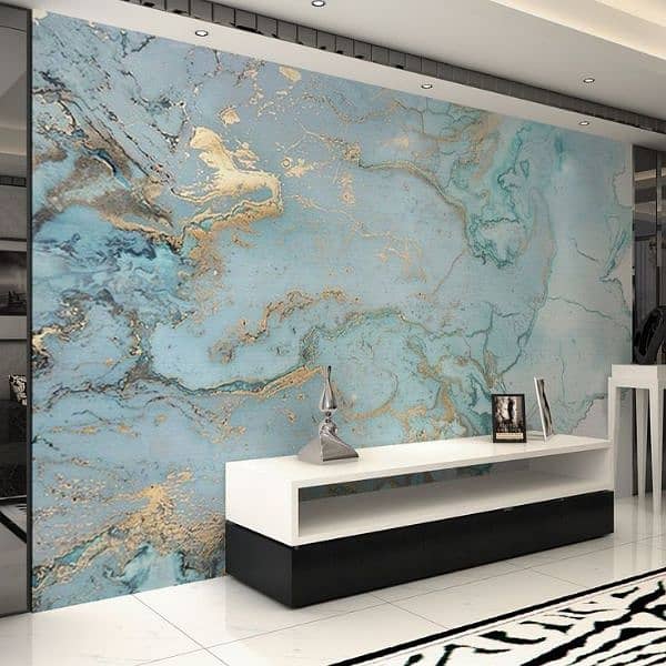 3D wallpaper flex sheet/3D Wallpaper/ Customized Wallpaper/Floral Wall 4