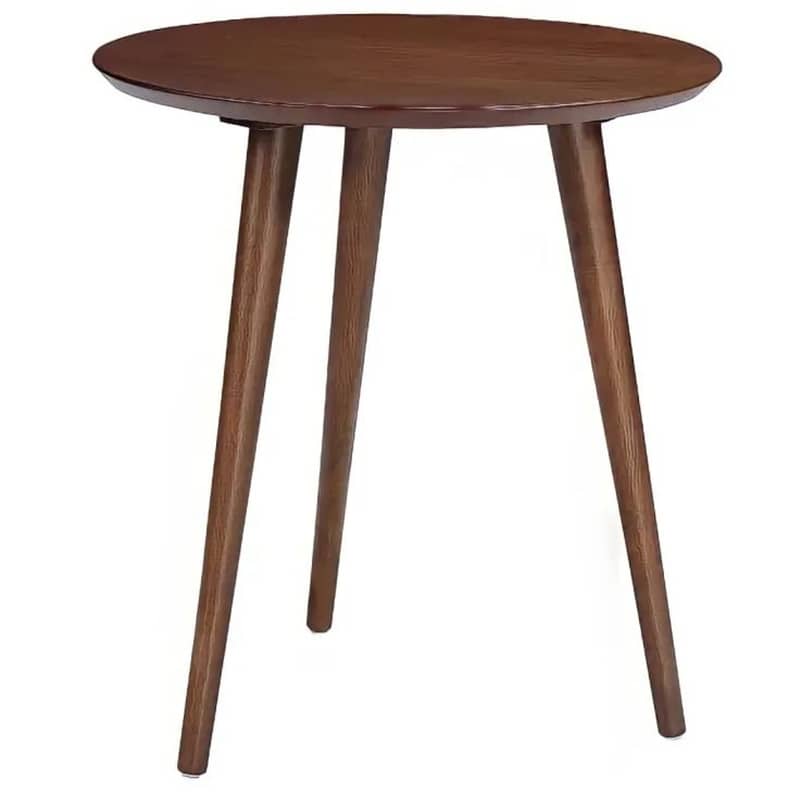 Brown Round Top with Brown Legs, Stylish Side TABLE Coffee Table Home 2