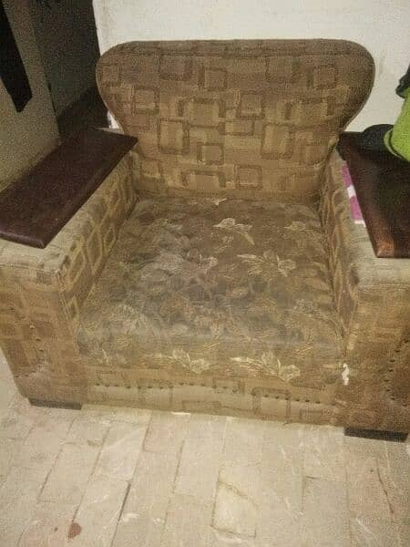3 seater Sofa , brown color 1