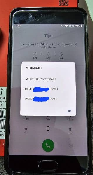 Oneplus 5G 8/128 Dual Sim PTA approved 3
