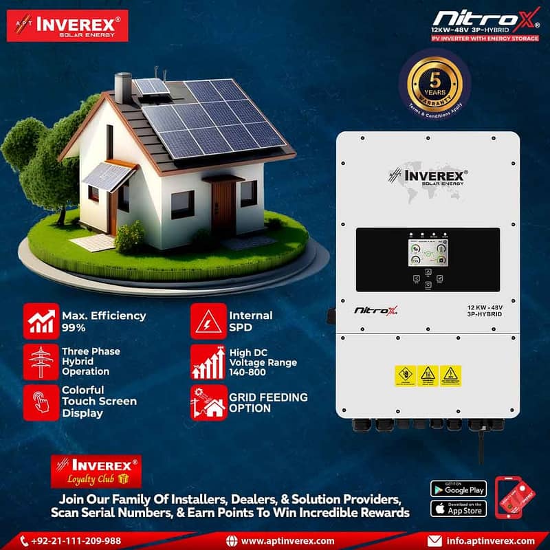 Inverex Nitrox 3KW-6kw-8kw-12KW hybrid Solar inverters 2