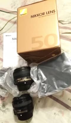 Nikon 50mm F1.8 G Lens Box Packed & Nikon 50mm f1.8 G Slightly Used