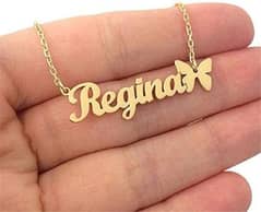 Gold plated Name necklace for women