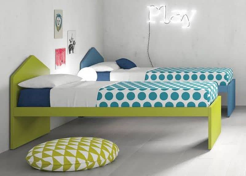 single beds w/o mattress 1