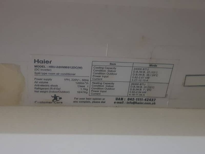 haier inverter ac 2 ton for sale 1