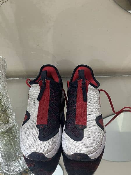 Nike PG 4 Men's Basketball Shoes White-Obsidian-University Red 1