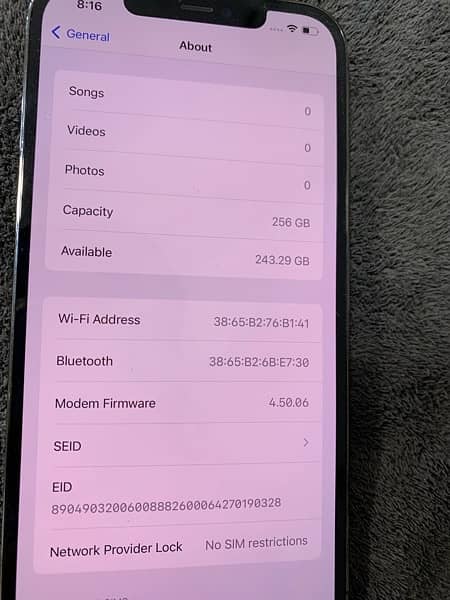 CALL 0327//801//2009 IPHONE 12 pro max non pta factory unlocked BH 100 6