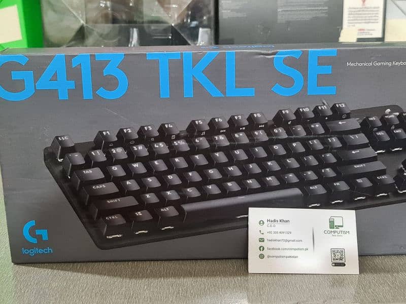 Logitech G413 TKL SE Mechanical Gaming Keyboard - Compact Backlit KB 1