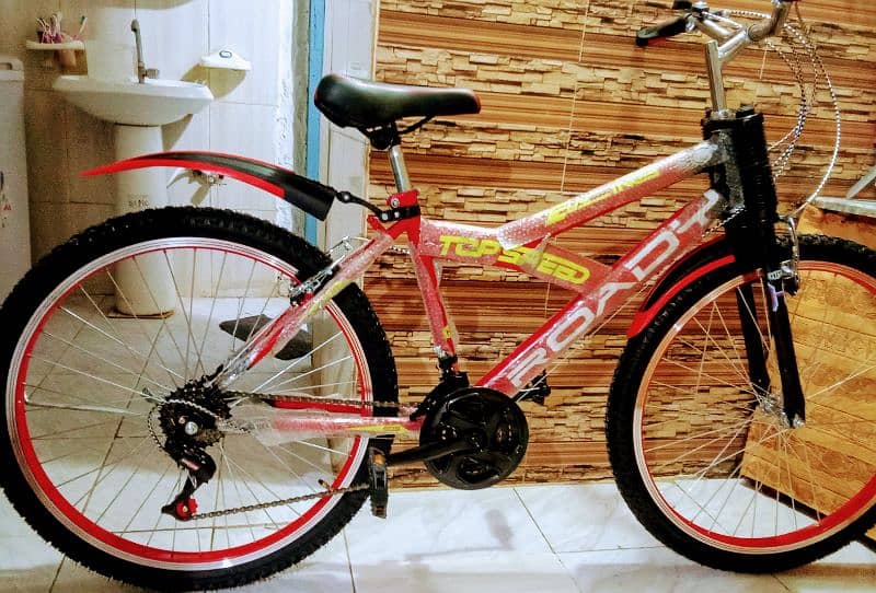 brand New bicycle 1 din b ni used ful size 26 inch duble gears 4