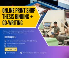 ONLINE THESIS BOOK PRINTING & BAINDING at Isbd/RWP ONLINE DELIVERY
