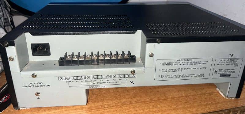 Toa PA Public Address Amplifier Serious A-1506 ER 2