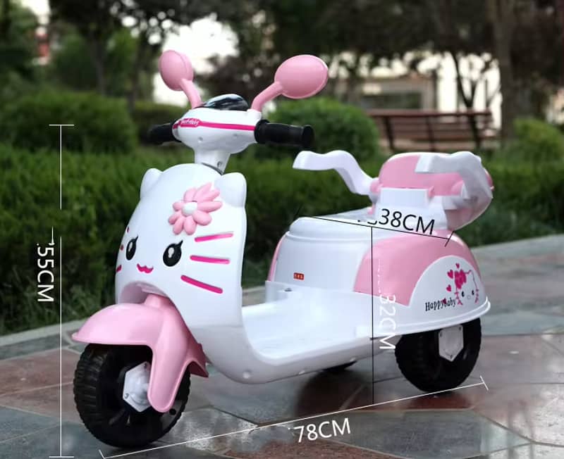 Manufacturer new electric motorcycle with light music/ 3-wheel kids 3
