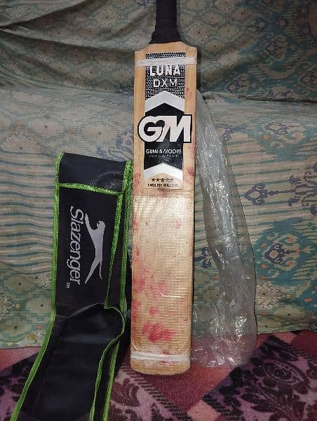 English Willow Hard ball Bat GM Luna DXM with Cover Light weight 5