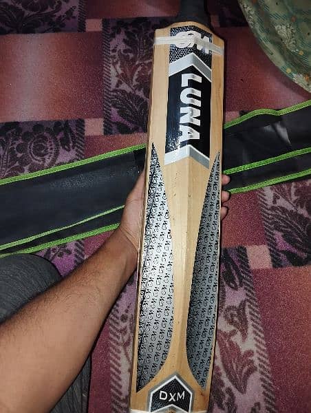 English Willow Hard ball Bat GM Luna DXM with Cover Light weight 7
