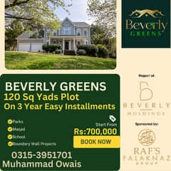 Beverly Greens 120 Sq Yards Plots 0