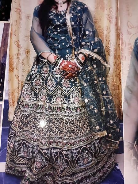 mehndi bridal lehnga 1