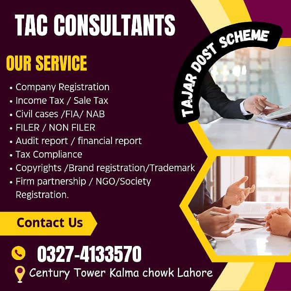 TAJAR DOST SCHEME /NTN COMPANY REGISTRATION/FILER/ NON FILER 0