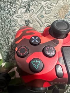 Customised PS4 controller (Dualshock 4) Camo red