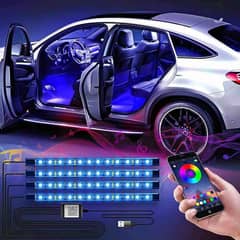 WILLED Interior Car Lights, Multi DIY Color LED Strip Light Kits App