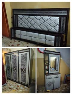 iron heavy bedroom set without mattress in lalukhet 03112332537