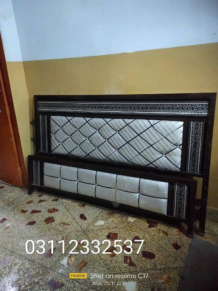 iron heavy bedroom set without mattress in lalukhet 03112332537 2